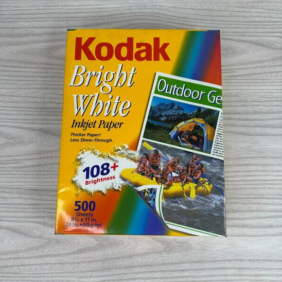 Kodak Inkjet Photo Paper 500 Sheets 8.5x11 Bright White 24lb Vintage CAT 8894115 - Picture 1 of 5